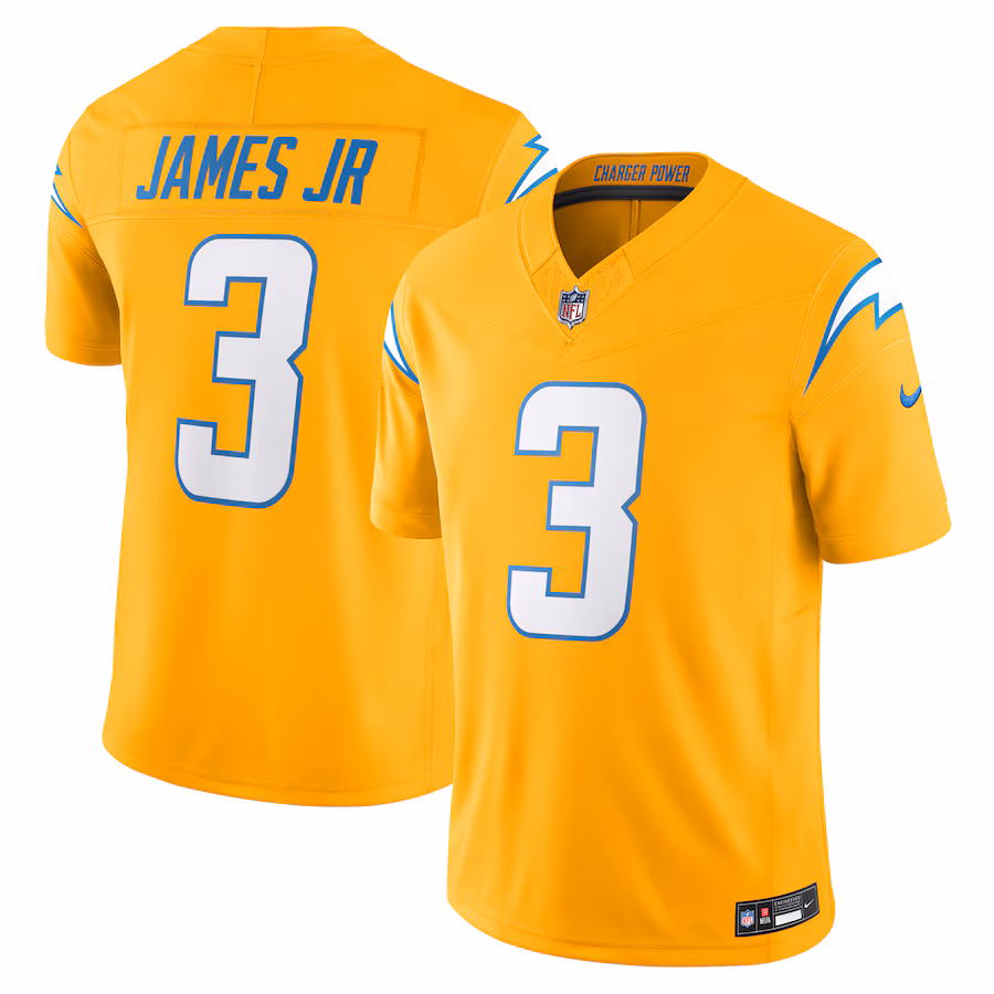 Derwin James Jr. Los Angeles Chargers  Alternate Charger Power Vapor F.U.S.E. Limited Jersey - Gold