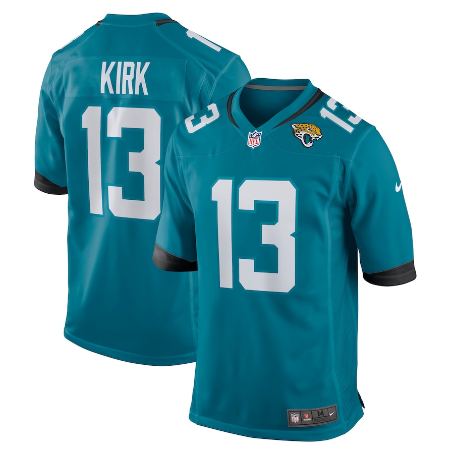 Mens Jacksonville Jaguars Christian Kirk  Teal Game Jersey