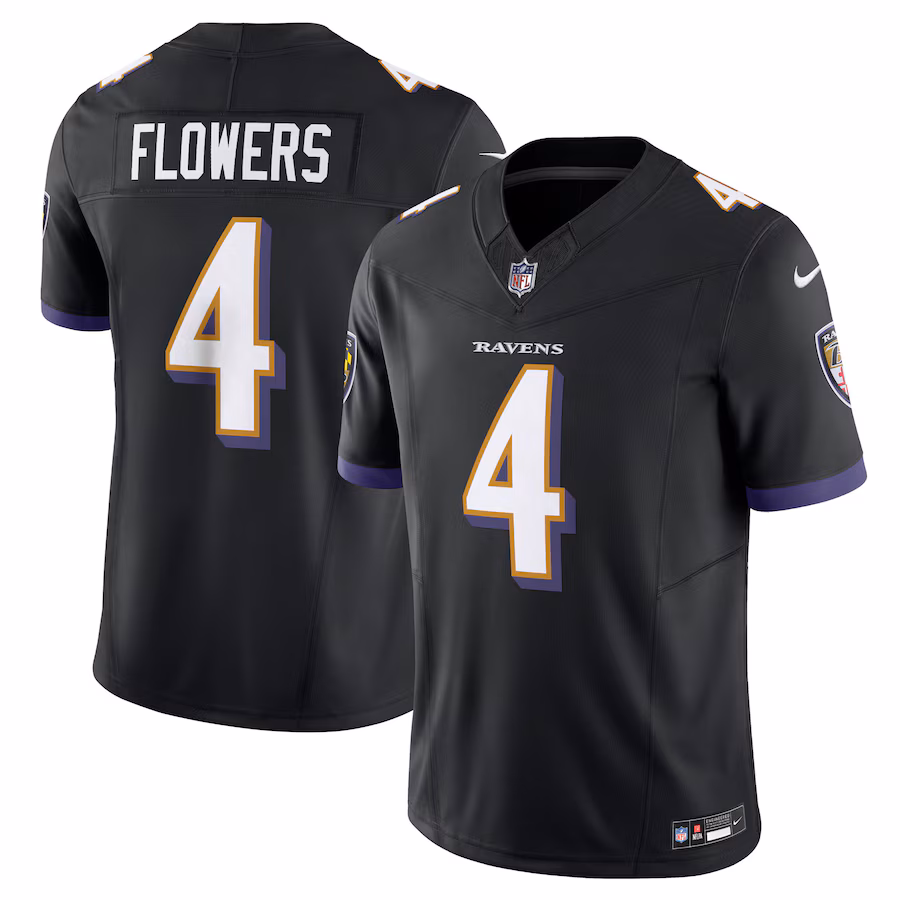 Zay Flowers Baltimore Ravens   Alternate Vapor F.U.S.E. Limited Jersey - Black