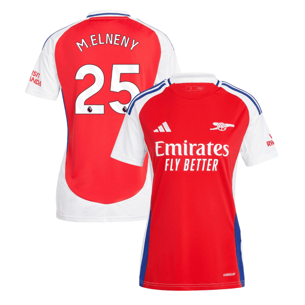 Mohamed Elneny 25 Arsenal 2024/25 Home Women Jersey - Red