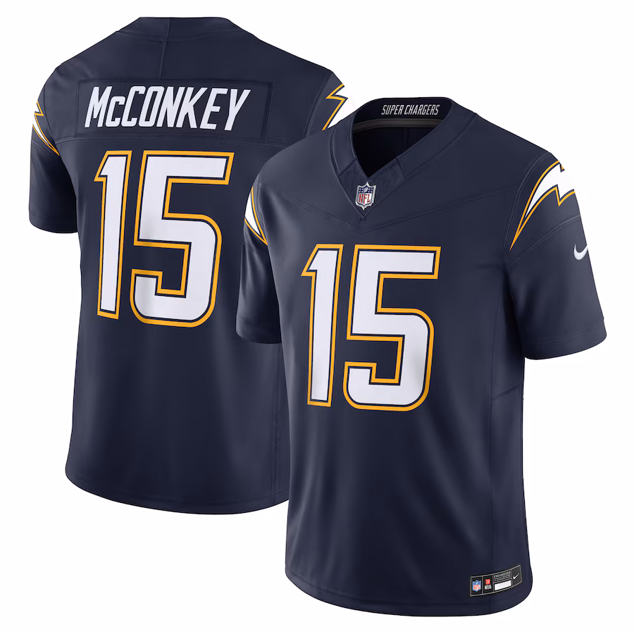 Ladd McConkey Los Angeles Chargers  Alternate Super Chargers Vapor F.U.S.E. Limited Jersey - Navy