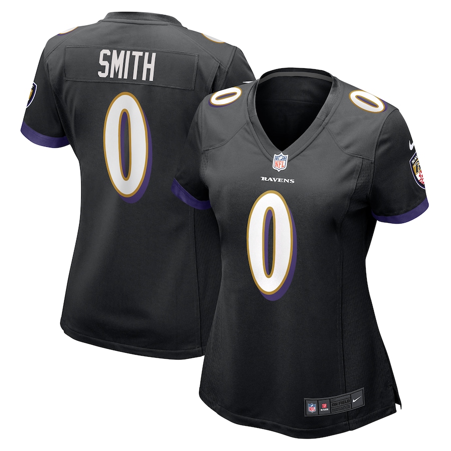 Womens Baltimore Ravens Roquan Smith  Black Team Game Jersey