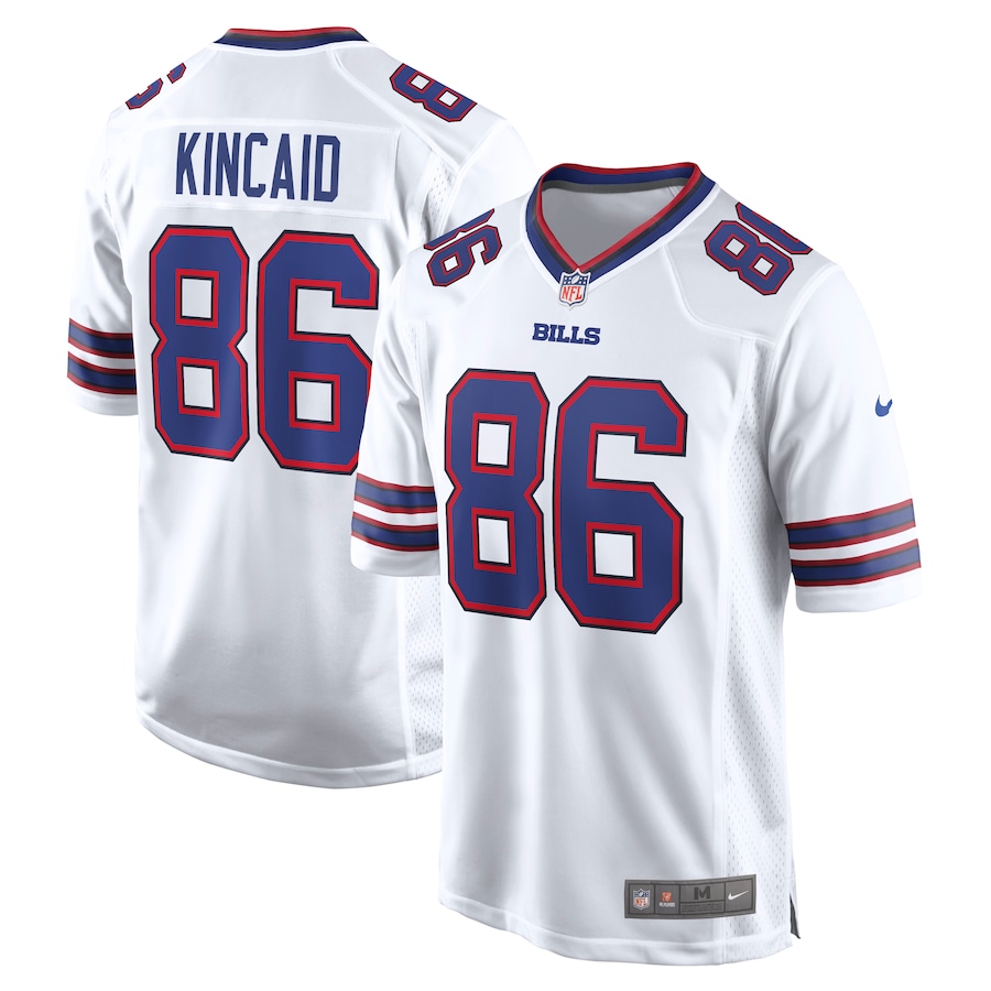 Mens Buffalo Bills Dalton Kincaid  White  Game Jersey