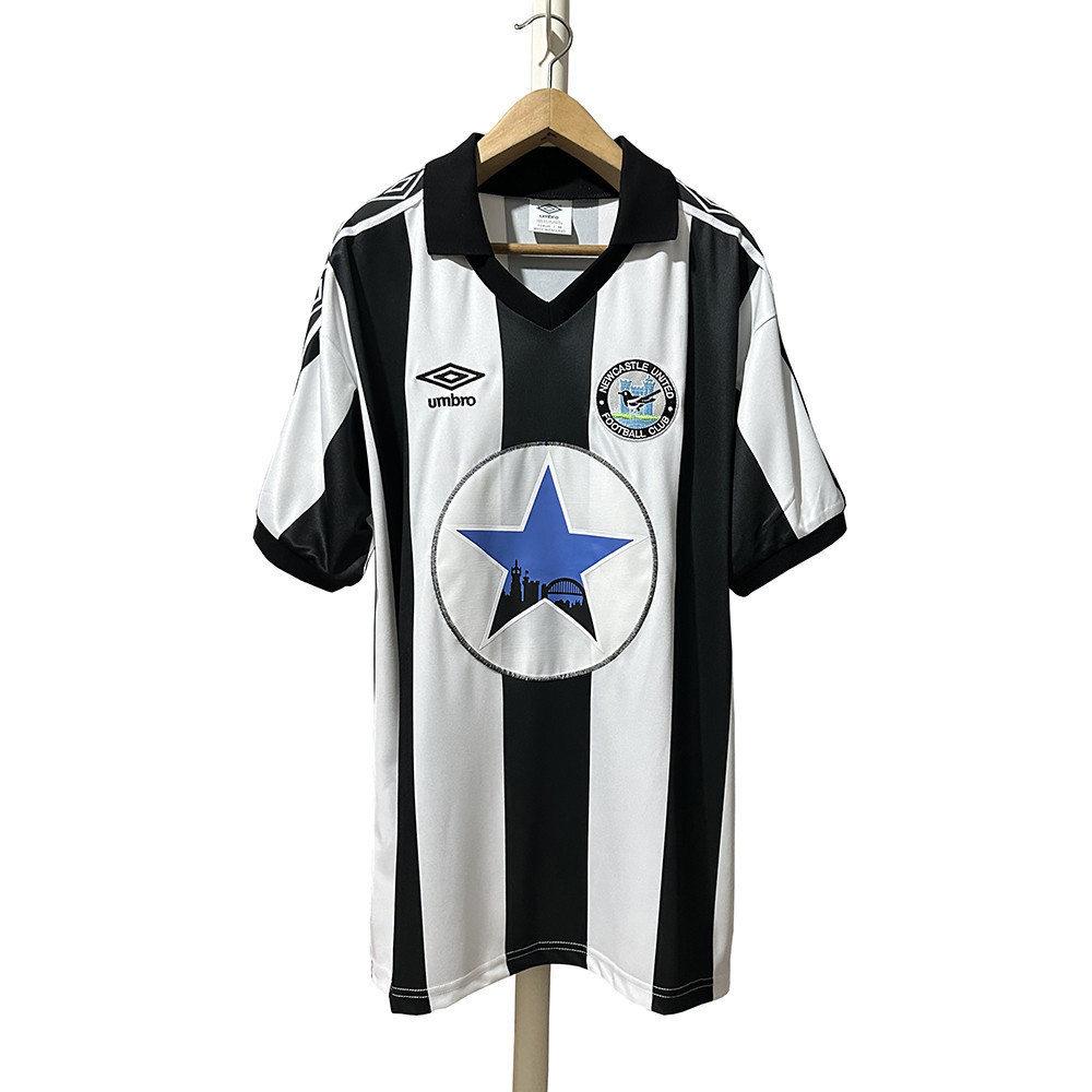 Newcastle 1980-82 Home Men Retro Jersey - Black White