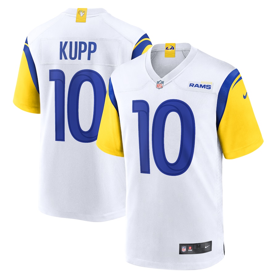 Mens Los Angeles Rams Cooper Kupp  White Alternate Player Game Jersey