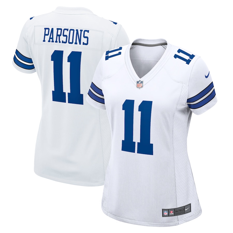 Womens Dallas Cowboys Micah Parsons  White Game Player Jersey