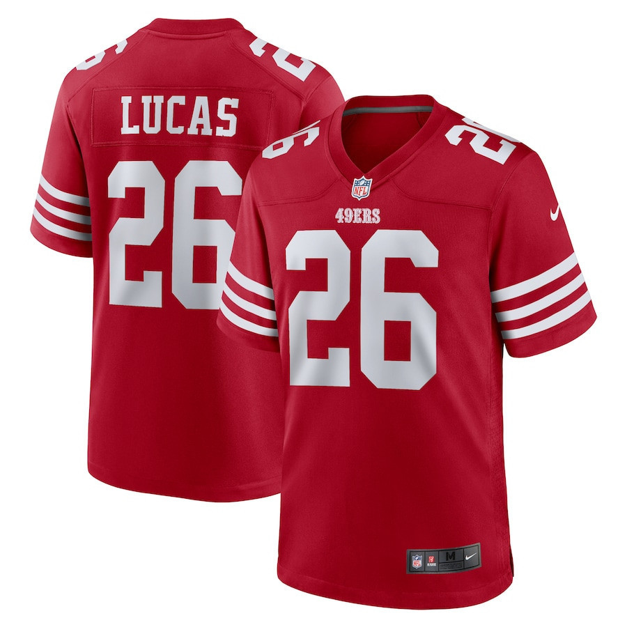 Chase Lucas 26 San Francisco 49ers Team Game Men Jersey - Scarlet