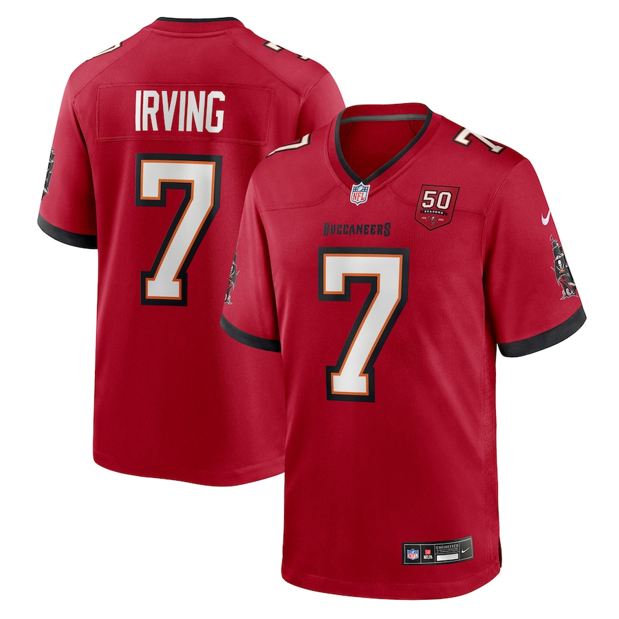Bucky Irving Tampa Bay Buccaneers   50th Anniversary Game Jersey - Red
