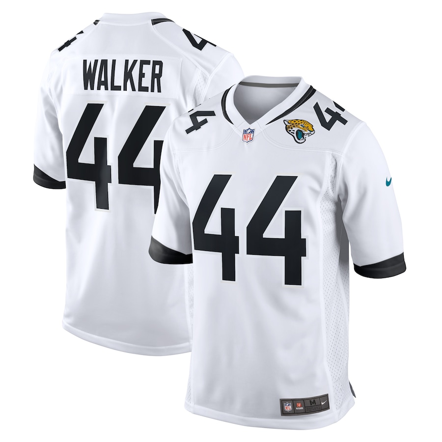 Mens Jacksonville Jaguars Travon Walker  White Player Game Jersey