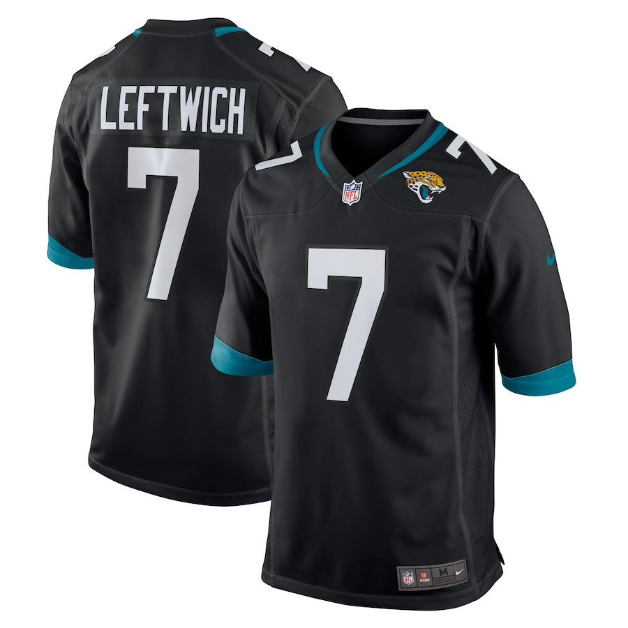 Mens Jacksonville Jaguars Byron Leftwich  Black Alternate Retired Player Game Jersey