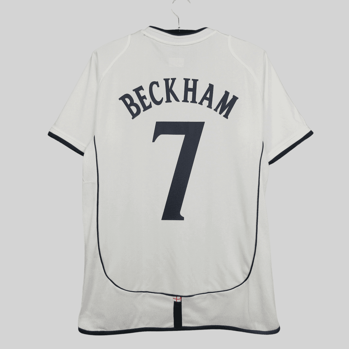 David Beckham 7 England 2002 Home Retro Jersey - Men White