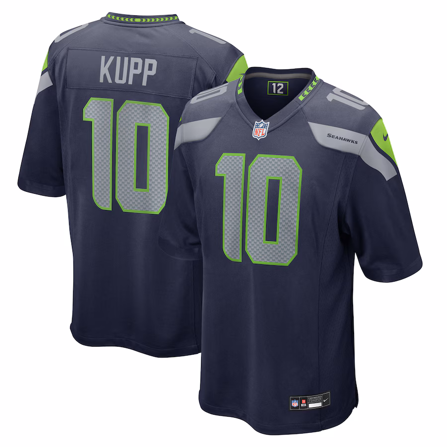 Cooper Kupp Seattle Seahawks  Team Game Jersey -  College Navy