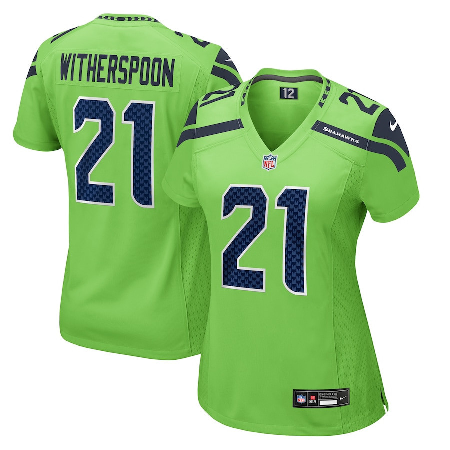Devon Witherspoon 21 Seattle Seahawks Women Game Jersey - Neon Green