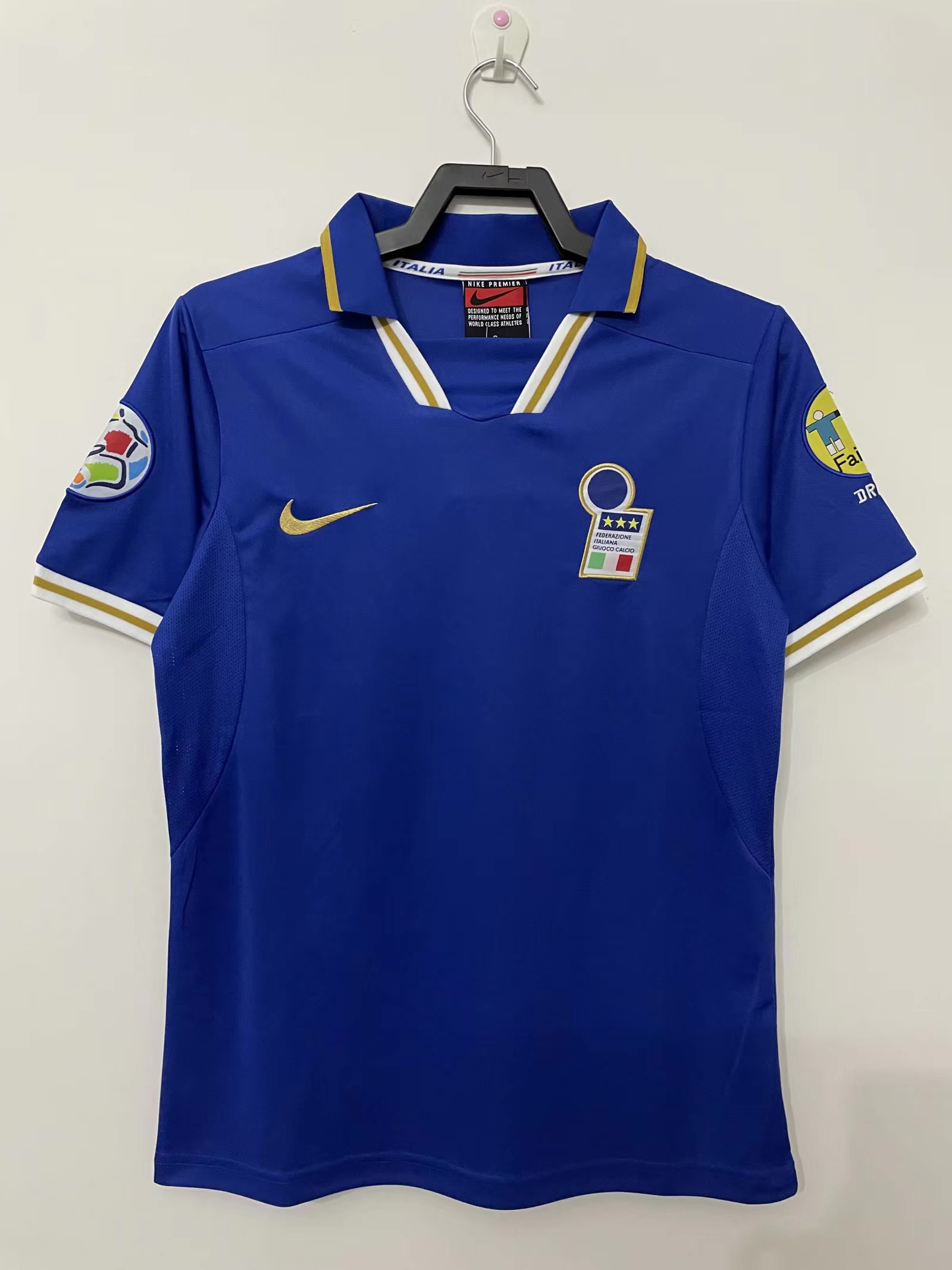Italy 1996 Home Retro Jersey - Men Blue