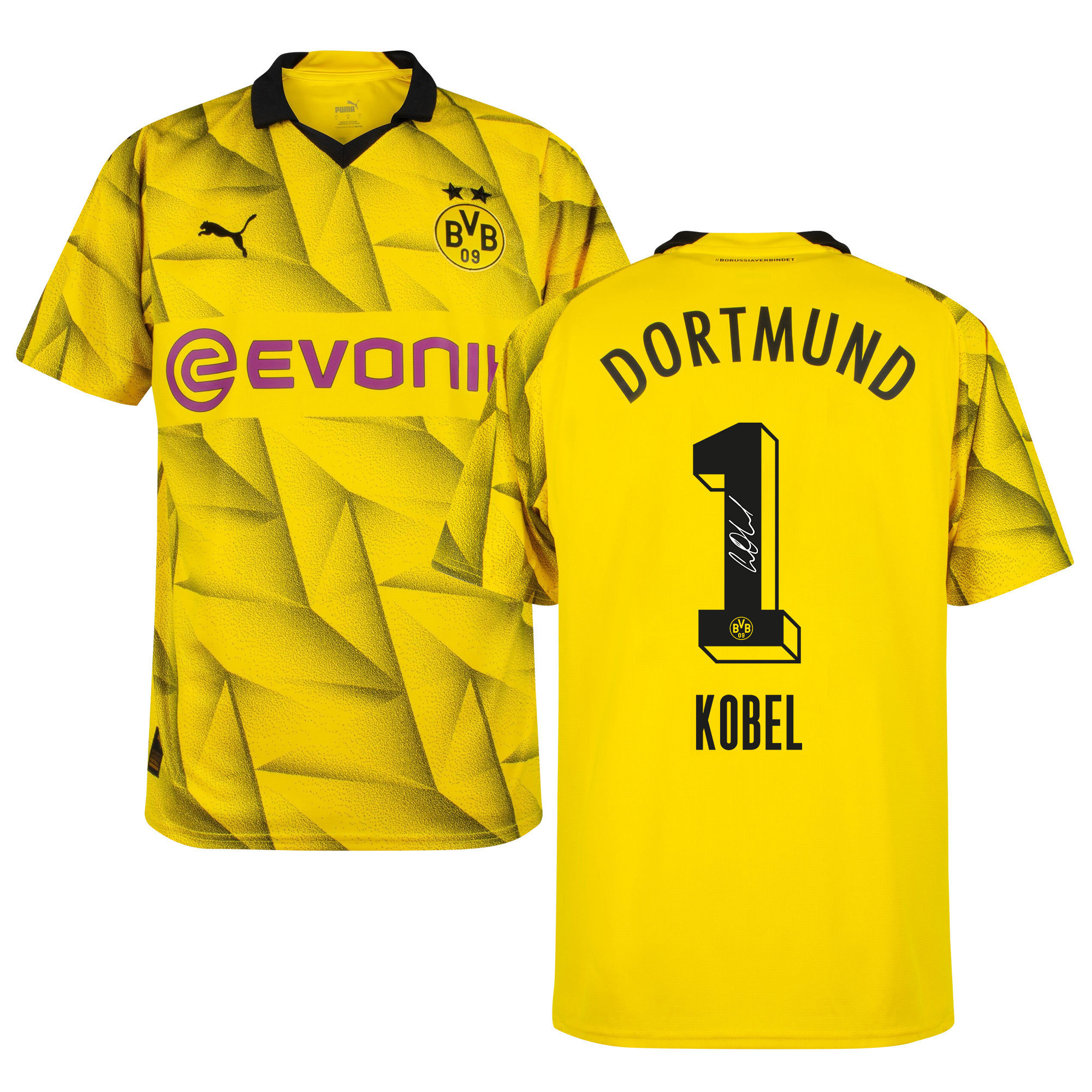 Gregor Kobel 1 Signed Borussia Dortmund 2023/24  Cup Autographed - Men