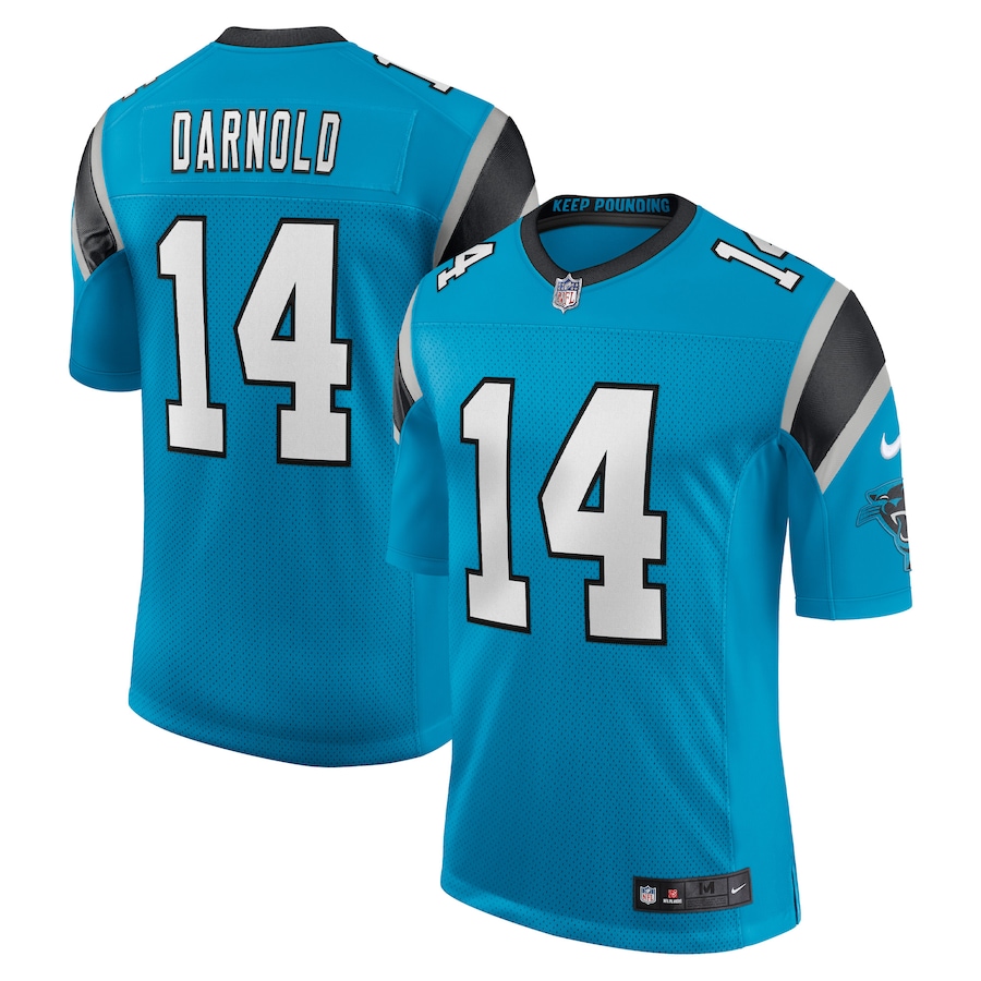 Mens Carolina Panthers Sam Darnold  Blue Vapor Limited Jersey
