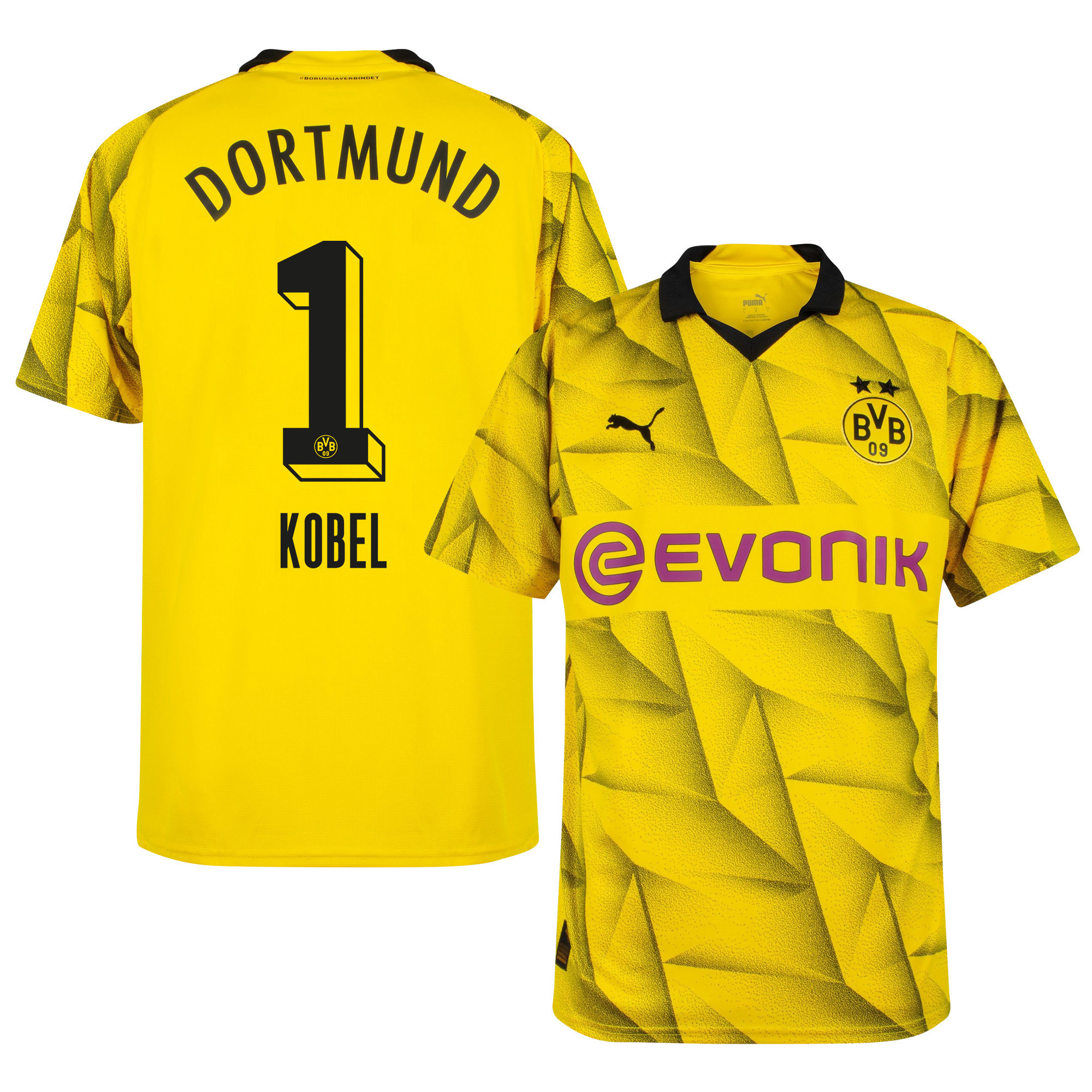 Gregor Kobel 1 Borussia Dortmund 2023-24  Cup Jersey - Men, Yellow