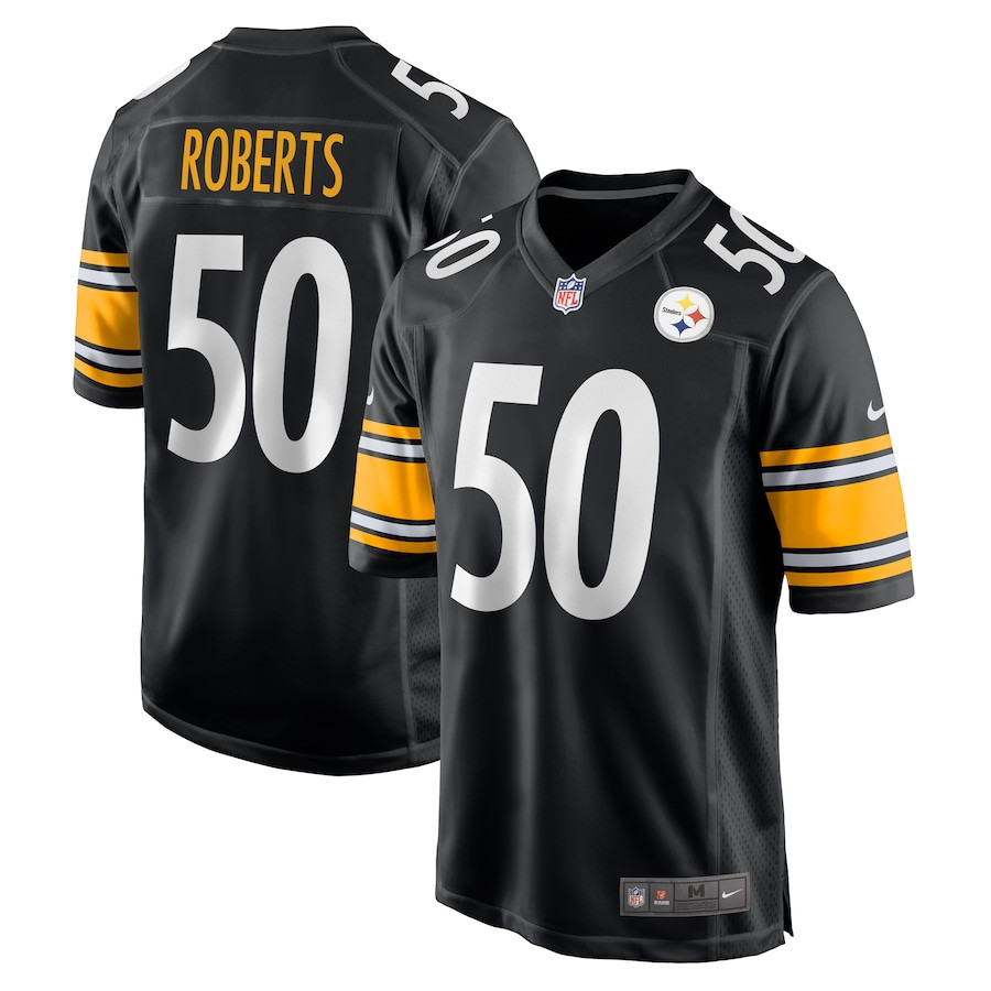 Elandon Roberts 50 Pittsburgh Steelers Men Game Jersey - Black