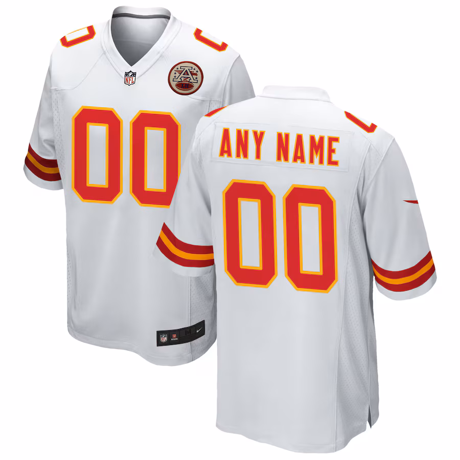Kansas City Chiefs  Custom Game Jersey - White