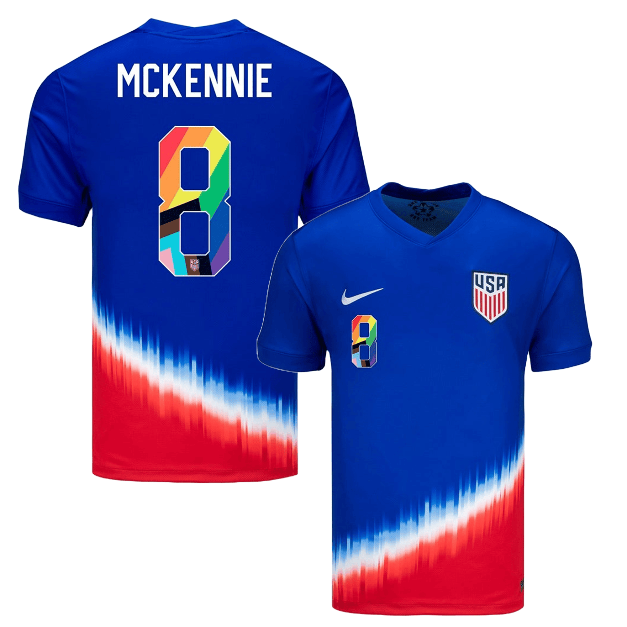 Weston McKennie 8 USMNT 2024 Pride-Themed Away Jersey - Men