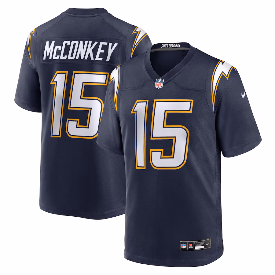 Ladd McConkey Los Angeles Chargers  Alternate Super Chargers Game Player Jersey - Navy