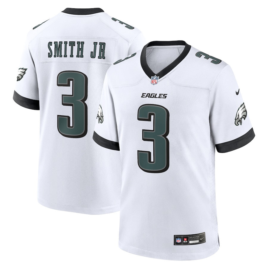 Nolan Smith 3 Philadelphia Eagles Game Men Jersey - White