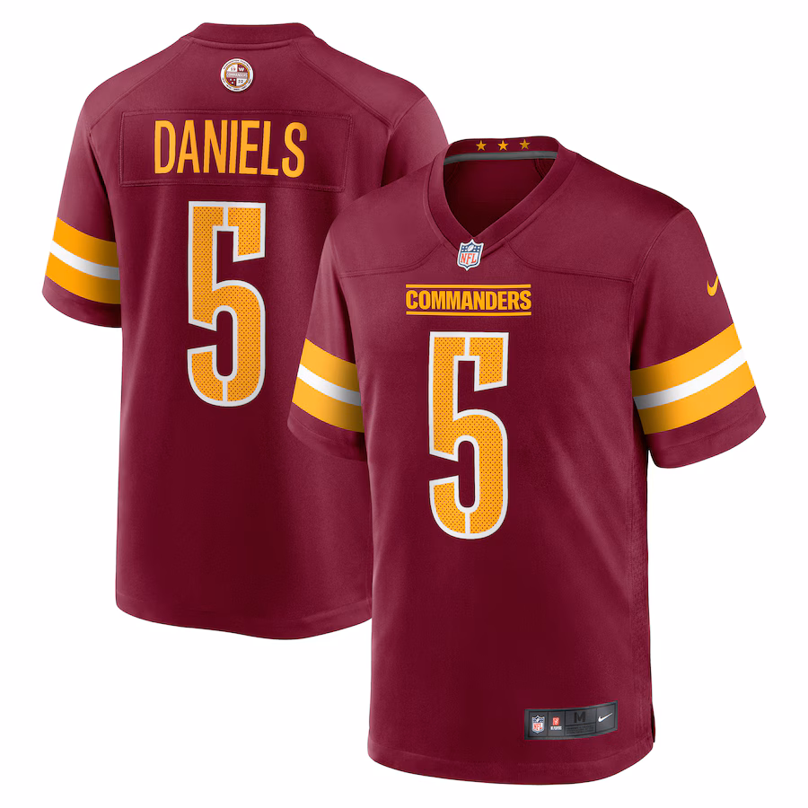 Jayden Daniels Washington Commanders   Player Game Jersey - Burgundy