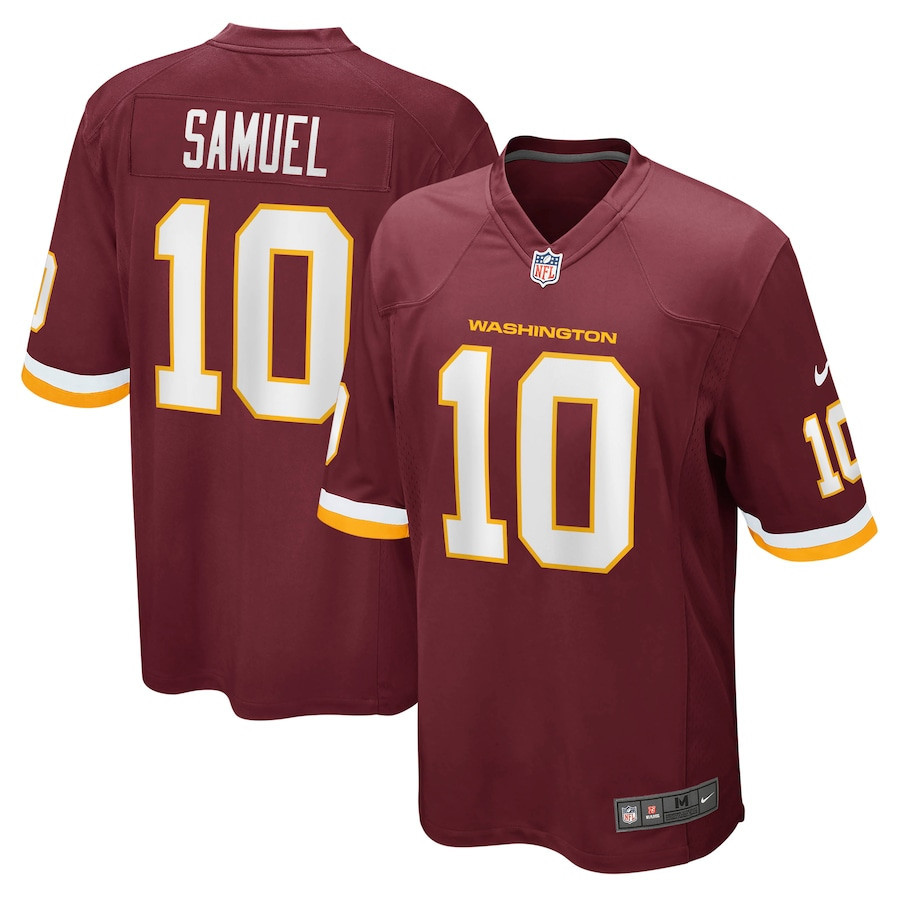 Curtis Samuel 10 Washington Commanders Football Team Men Game Jersey - Burgundy