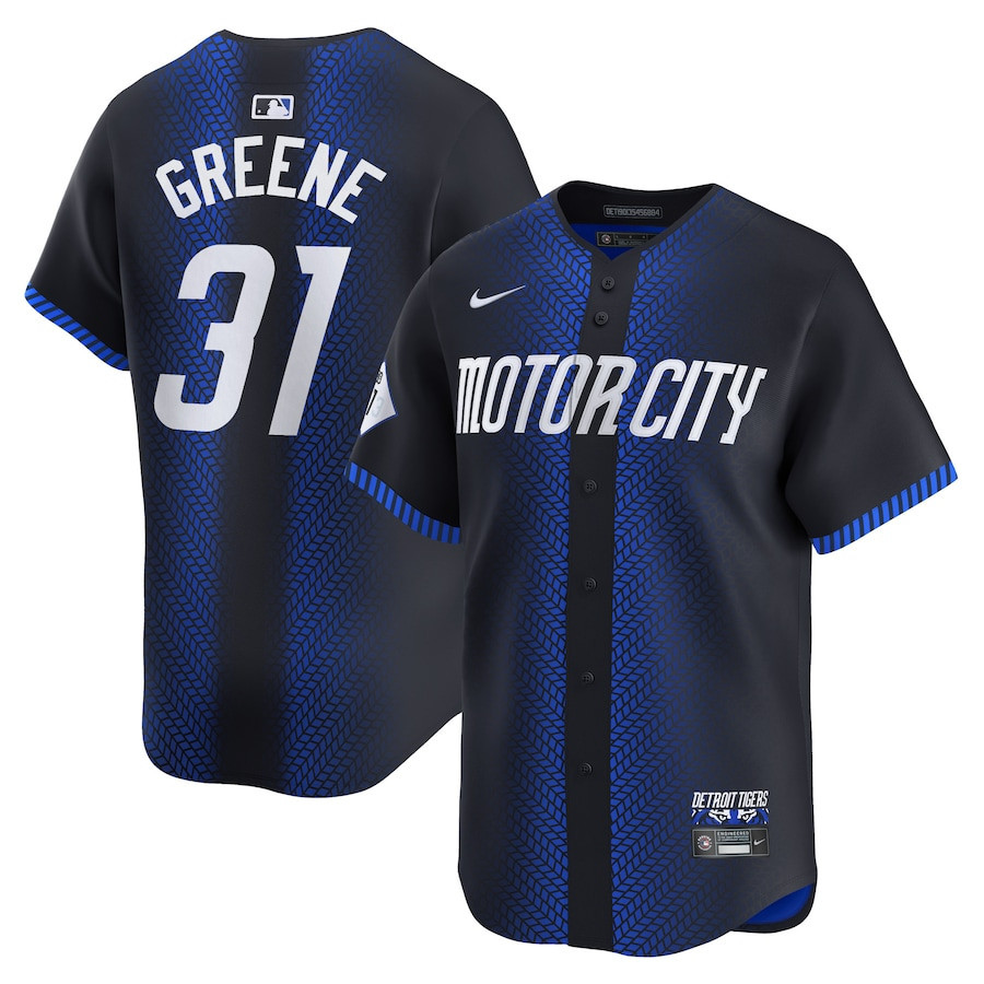 Riley Greene 31 Detroit Tigers 2024 City Connect Limited Men Jersey - Navy