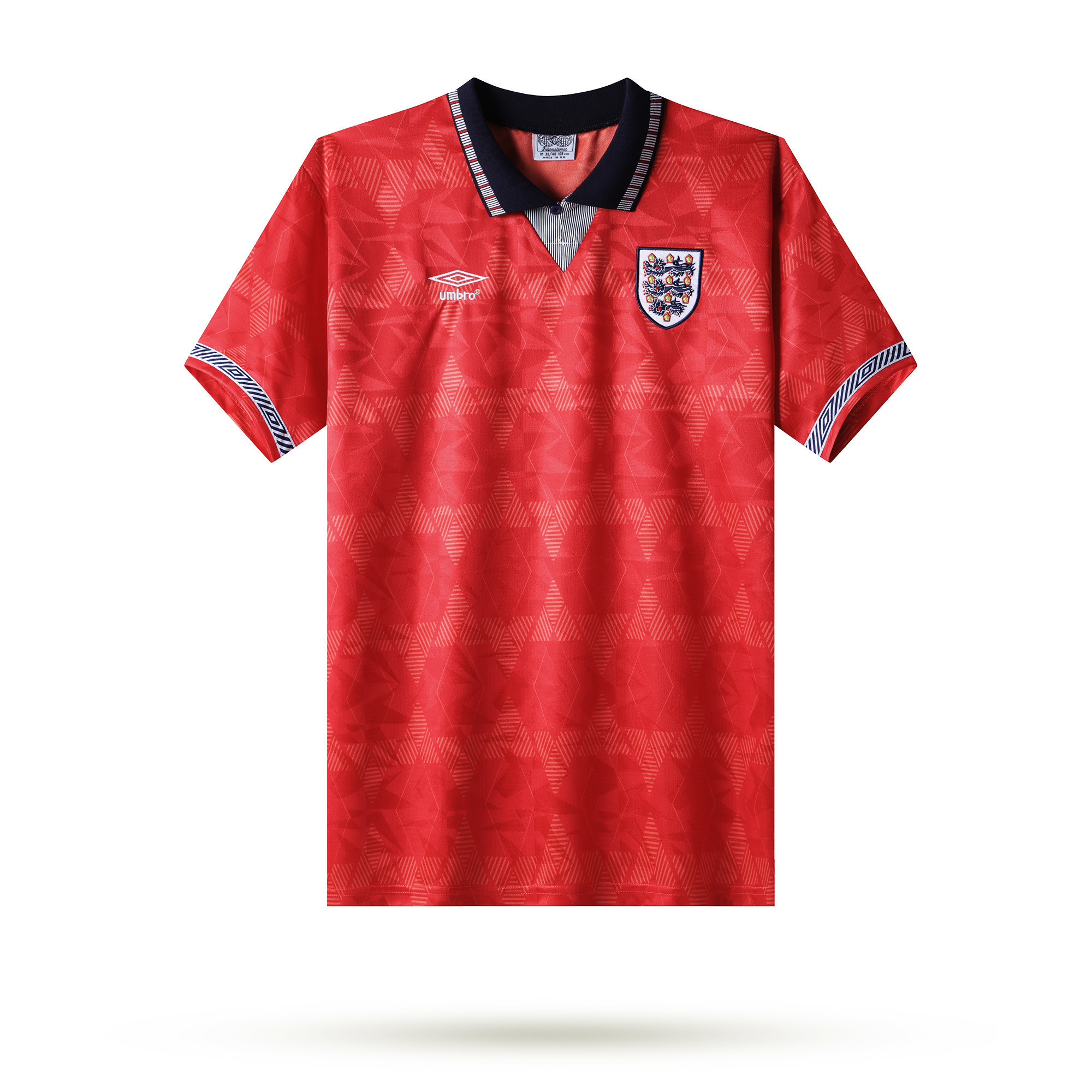 England 1990 Away Men Retro Jersey - Red
