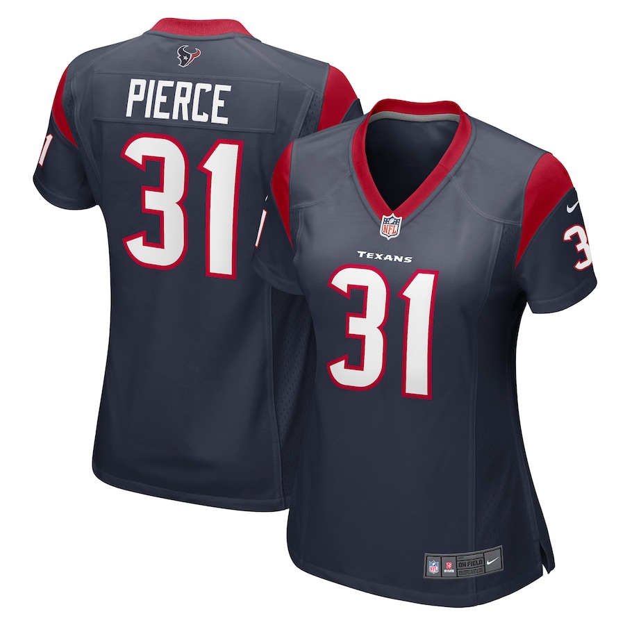 Womens Houston Texans Dameon Pierce  Navy Game Player Jersey