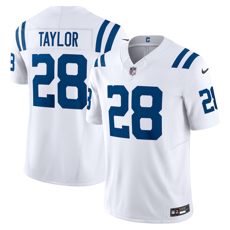 Mens Indianapolis Colts Jonathan Taylor  White Vapor F.U.S.E. Limited Jersey