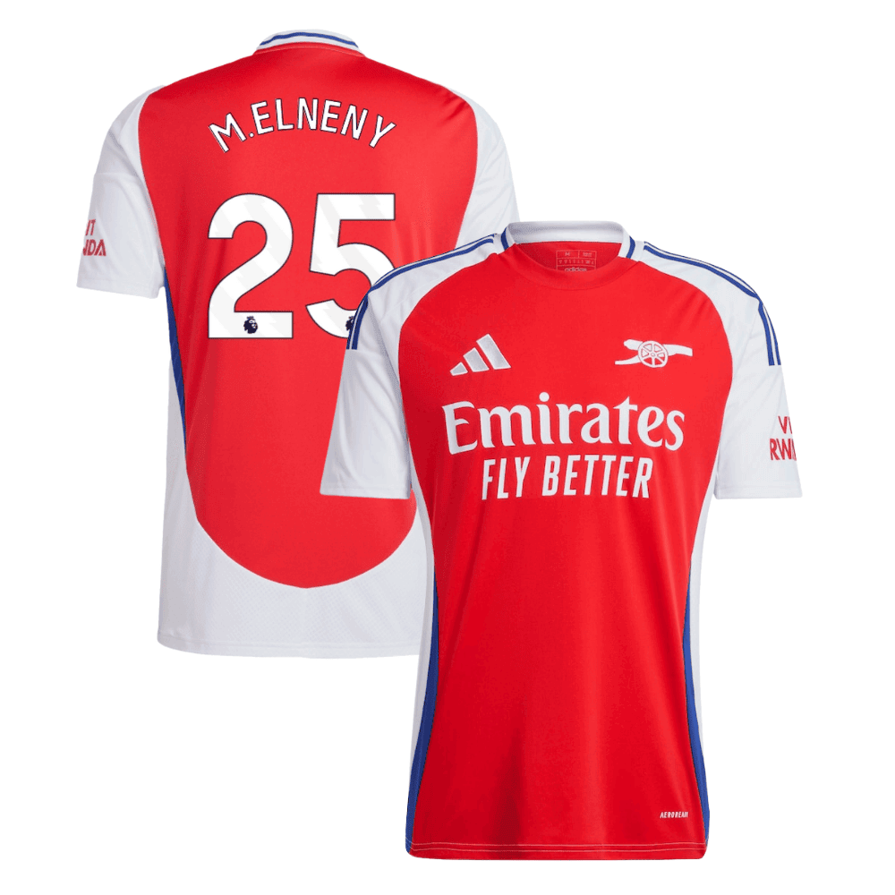 Mohamed Elneny 25 Arsenal 2024/25 Home Men Jersey - Red