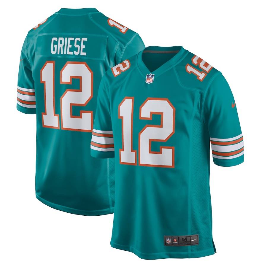 Bob Griese Miami Dolphins   Retired Player Jersey - Aqua