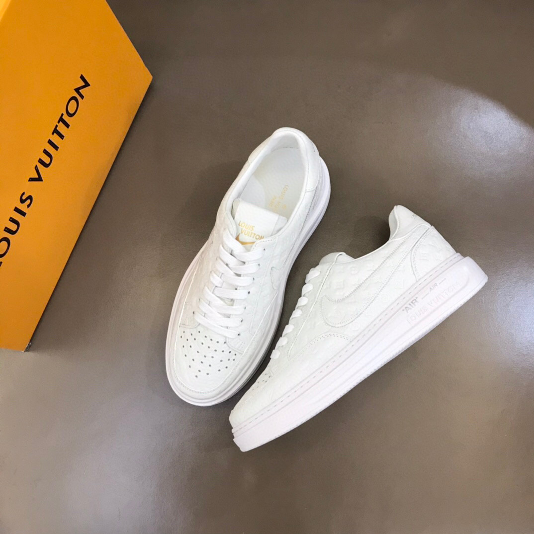 x  Air Engraved Monogram Sneaker In All White