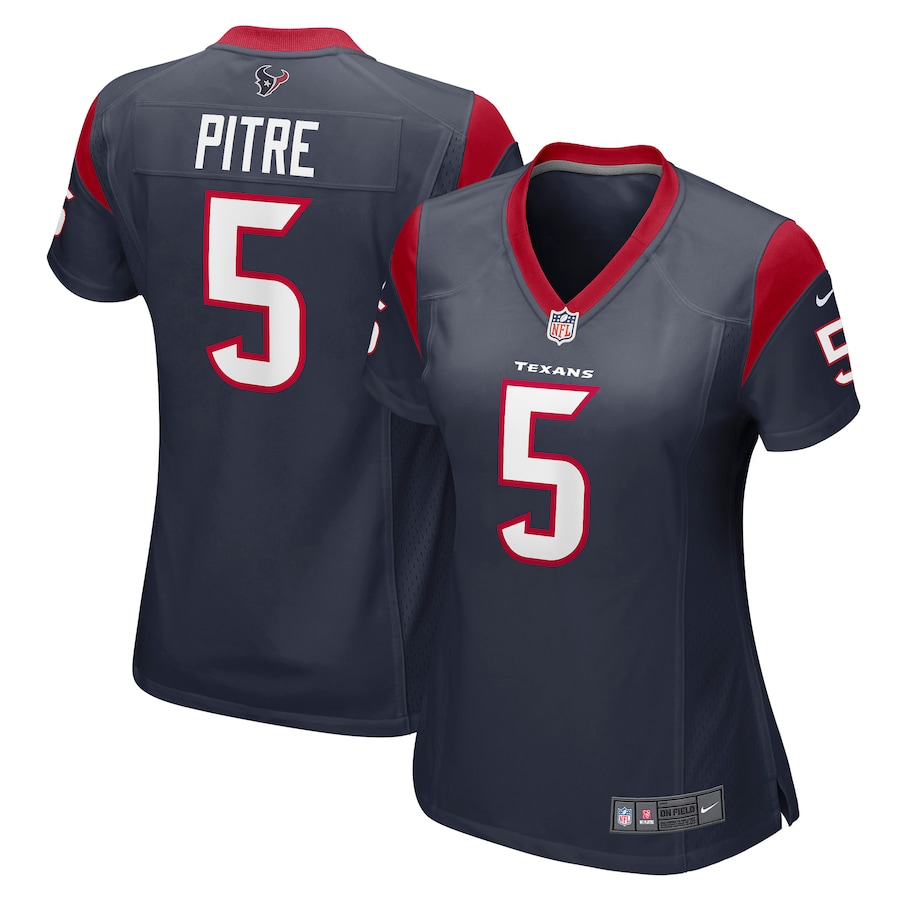 Womens Houston Texans Jalen Pitre  Navy Game Player Jersey