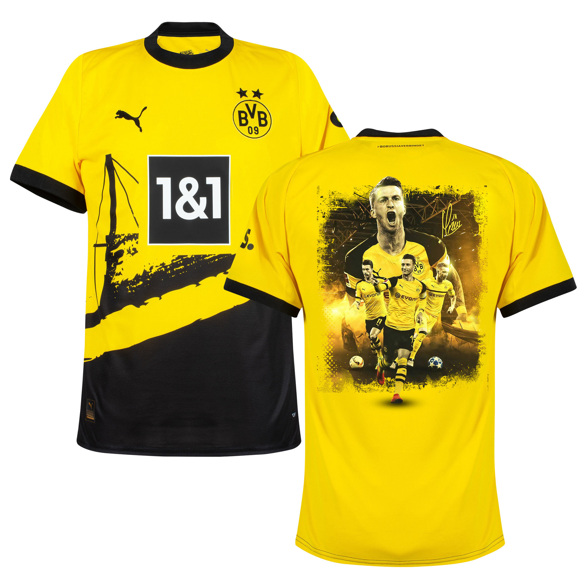 Marco Reus 11 Signed Thanks Borussia Dortmund 2023/24 Home Jersey Autographed - Men, Yellow