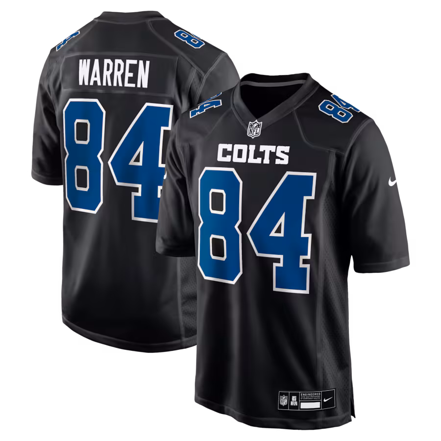 Tyler Warren Indianapolis Colts  Fashion Game Jersey - Black