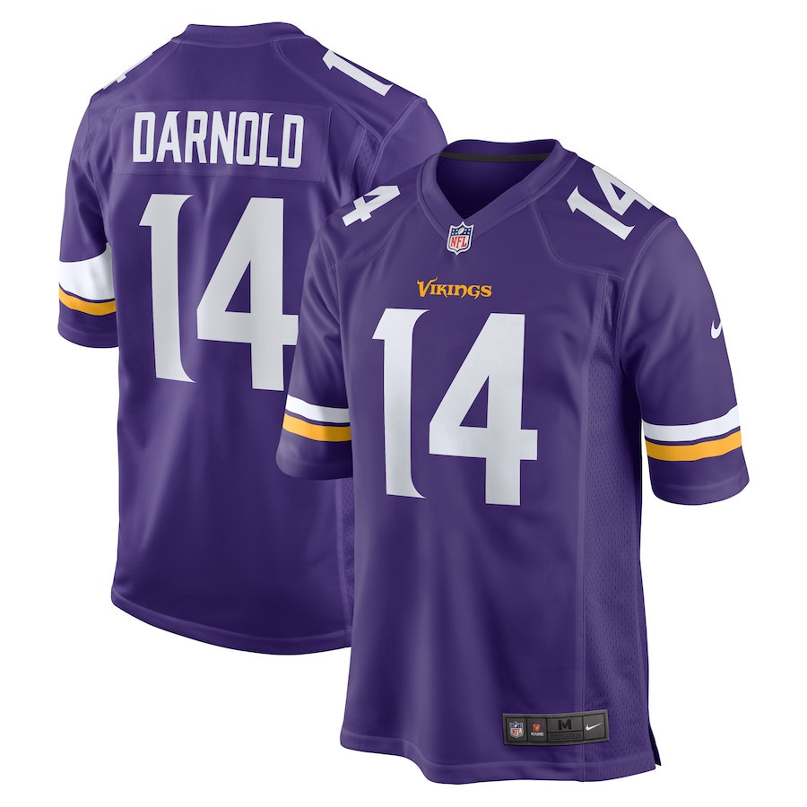 Sam Darnold 14 Minnesota Vikings Team Game Men Jersey - Purple