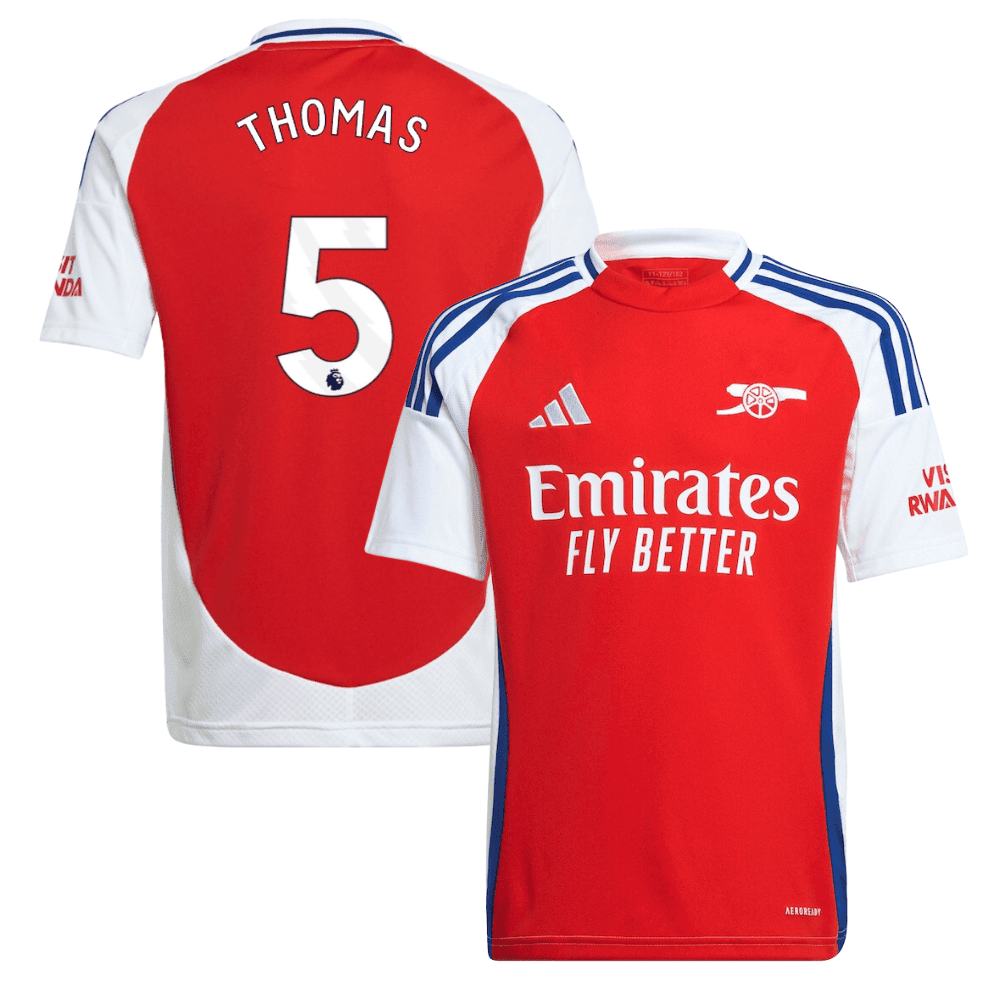 Thomas Partey 5 Arsenal 2024/25 Home YOUTH Jersey - Red
