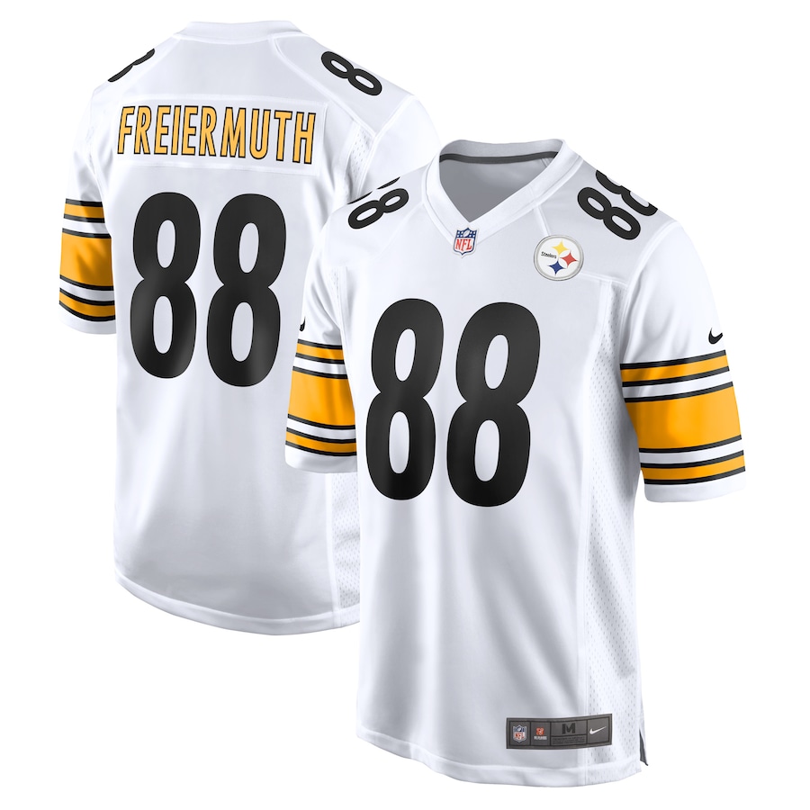 Mens Pittsburgh Steelers Pat Freiermuth  White Game Player Jersey