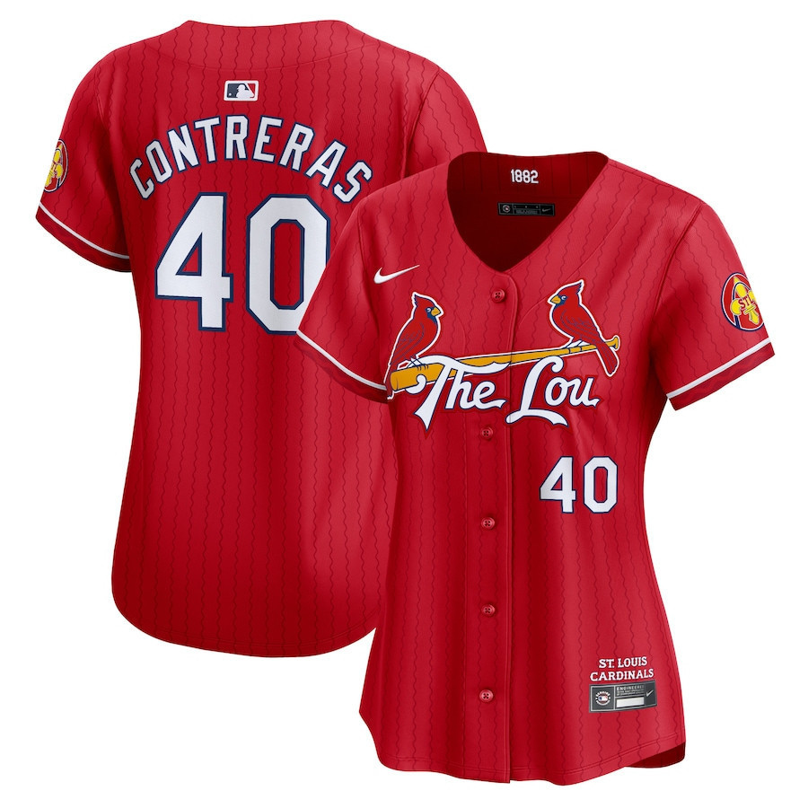 Willson Contreras 40 St. Louis Cardinals 2024 City Connect Limited Women Jersey - Red