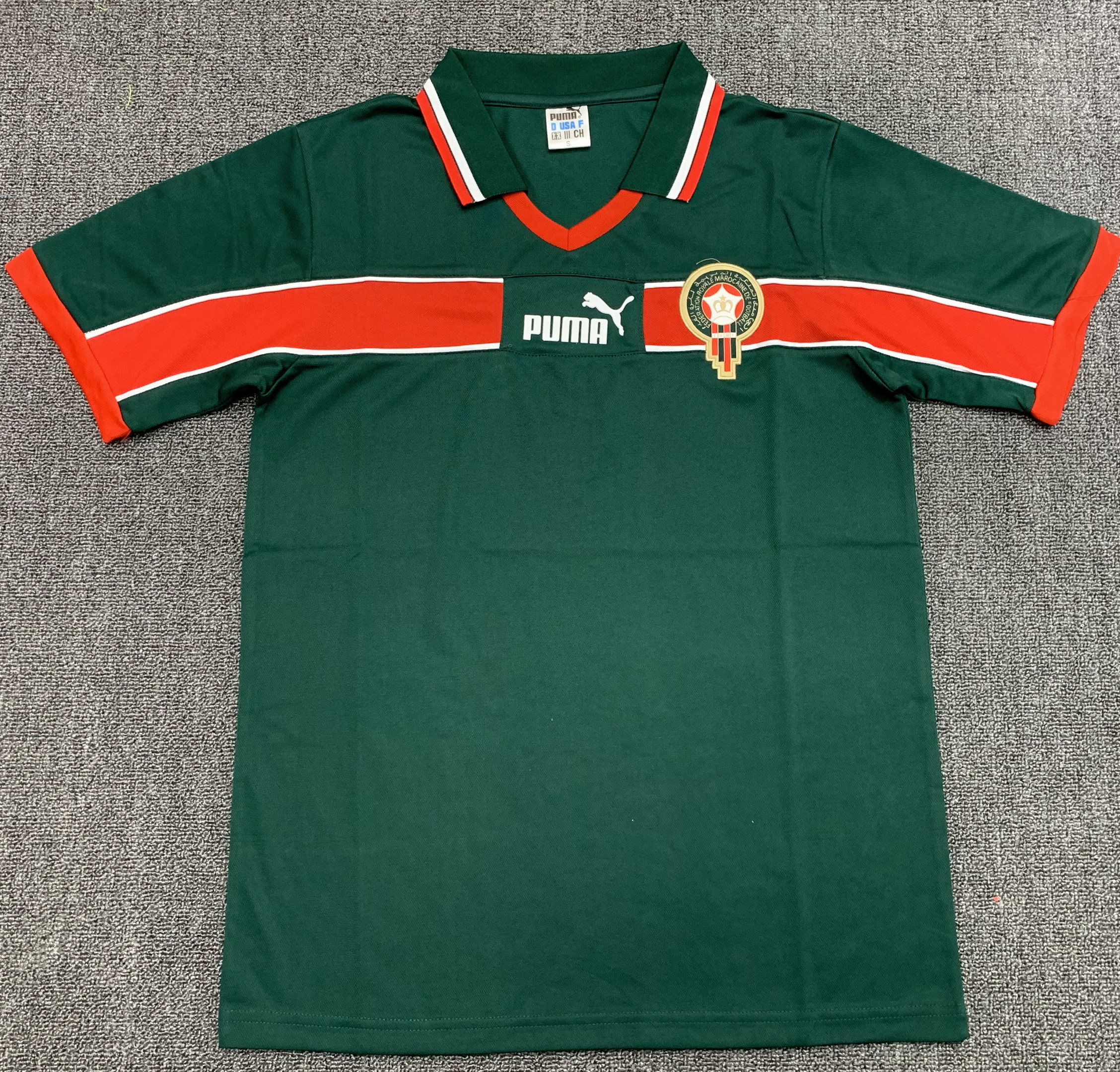 Morocco 1998 Home Retro Jersey - Men Green