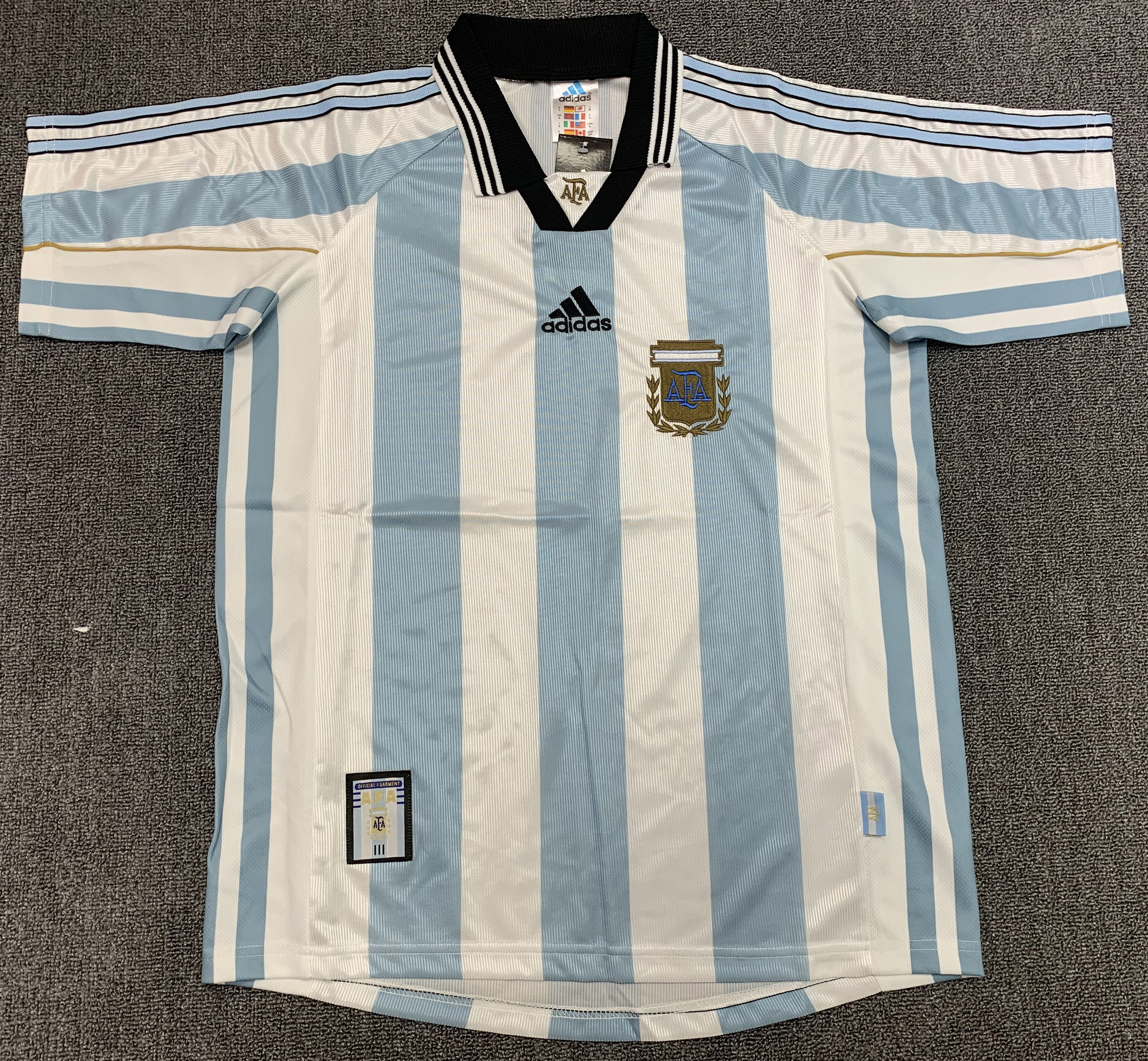 Argentina 1998 Home Retro Jersey - Men White