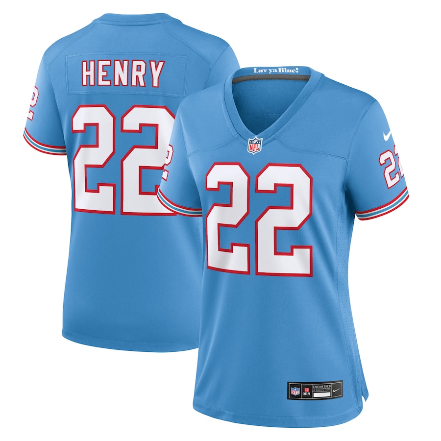 Womens Tennessee Titans Derrick Henry  Light Blue Player Jersey