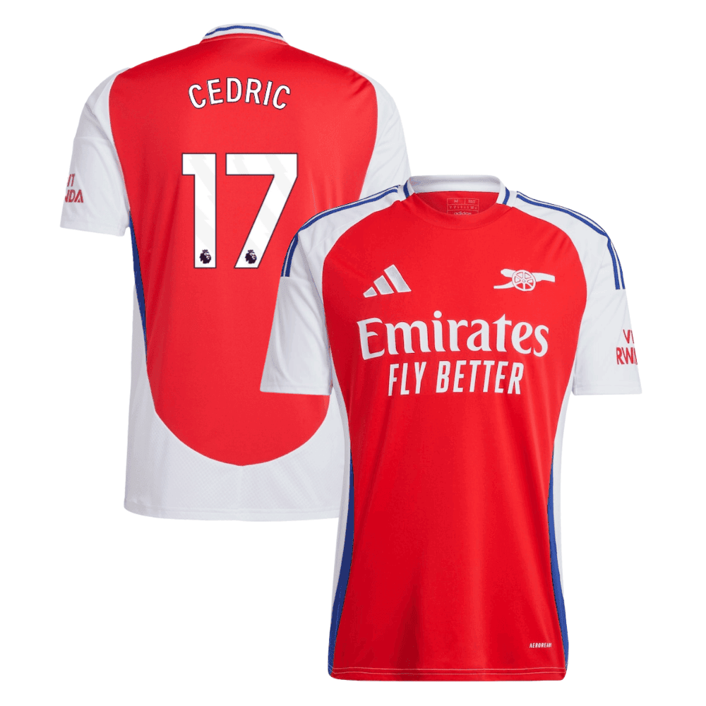 Cedric Soares 17 Arsenal 2024/25 Home Men Jersey - Red