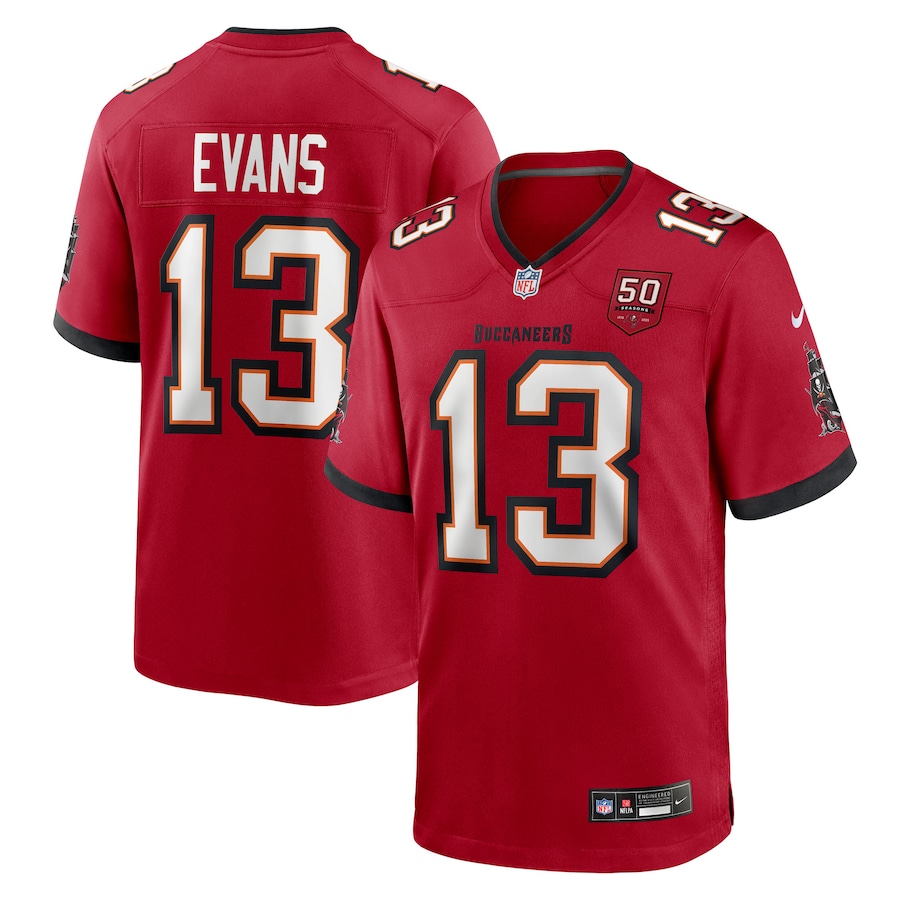Mike Evans Tampa Bay Buccaneers   50th Anniversary Game Jersey - Red