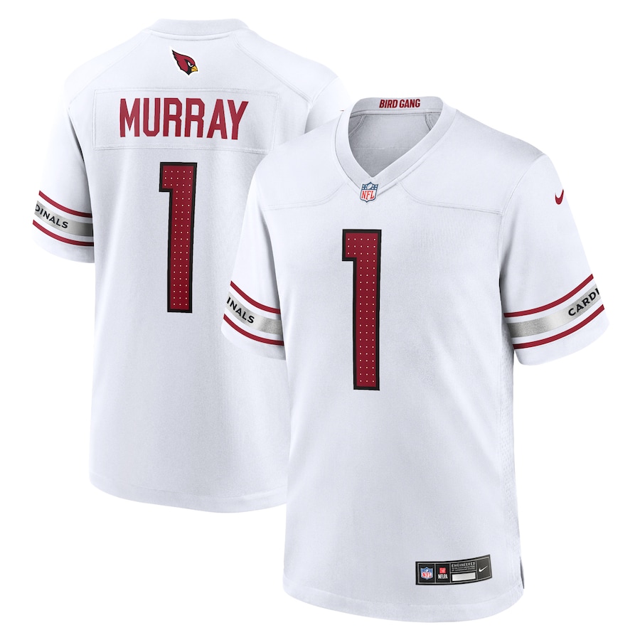 Mens Arizona Cardinals Kyler Murray  White Game Player Jersey